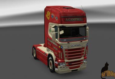 Scania R&S Topline A.Campbell skin 1.23