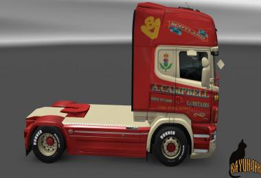 Scania R&S Topline A.Campbell skin 1.23