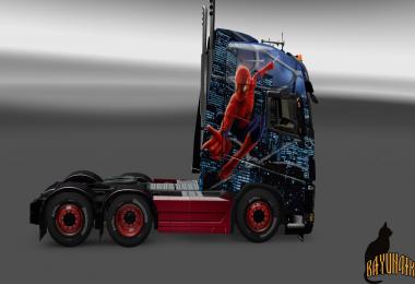 Volvo FH 2013 Spider-man skin 1.23
