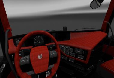 Volvo FH16 2012 Red/Black Interior v1