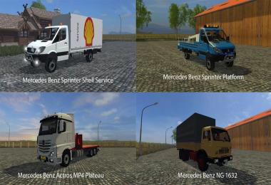 FS15 Big Mods Pack V21 Mercedes Benz Pack V1