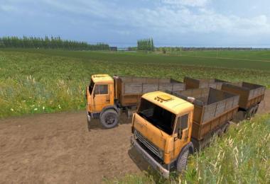 KAMAZ 55102 AND TRAILERS v2.0