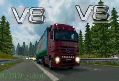 Mercedes Benz Actros V8 sound mod pack 1.24