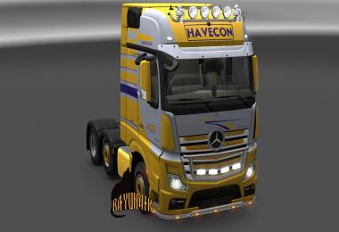Mercedes Benz New Actros Havecon skin 1.24