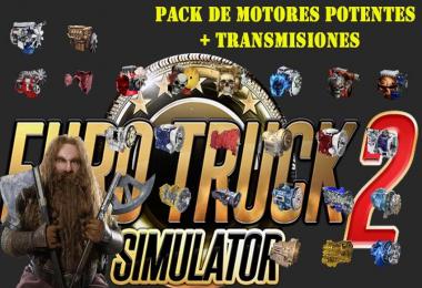 Pack de 10 Motores potentes + 14 transmisiones 1.24.x