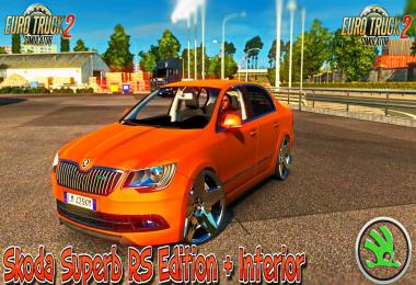Skoda Superb RS Edition Reworked + Interior v1.0 (1.24.x)