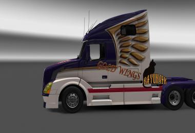 Volvo VNL670 Gold Wings skin 1.24