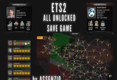 All Unlocked Save Game for last Version