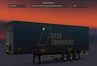 Krone Profiliner DFDS Trailer