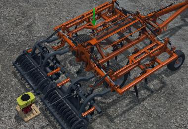 Laumetris trailed arrow type harrow cultivator SL-4T v1