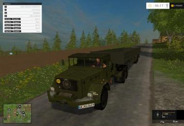Magirus Deutz Jupiter truck with semi trailer v1.15