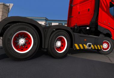 Red & White abasstreppas Wheels 1.24