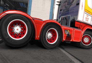 Red & White abasstreppas Wheels 1.24
