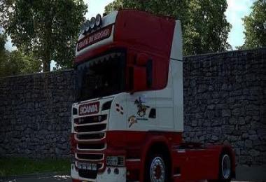 Scania R480 and Shcmitz SKO24 Frank De Ridder Edition