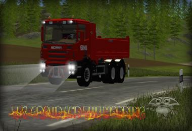 TFSG SCANIA P420 BENNE REMORQUE ERNE