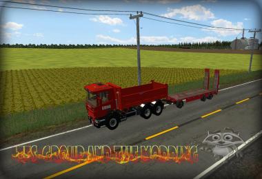 TFSG SCANIA P420 BENNE REMORQUE ERNE