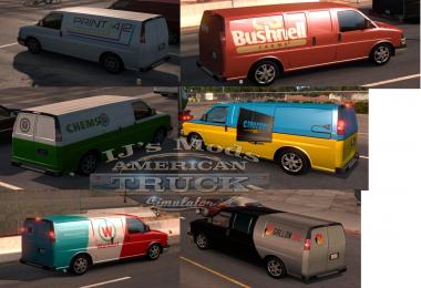 Utility vehicles (vans) with skins companies in the SCS traffic