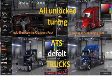 Unlocked tuning + DLC Steering Creations + Wheel Tuning Pack 1.4.x