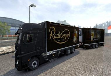 Cooler Trailer BDF Tandem Skins Aldi, Netto, Radeberger, DrQuendt