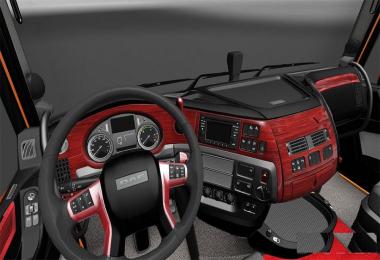 DAF E6 Red Wood Interior