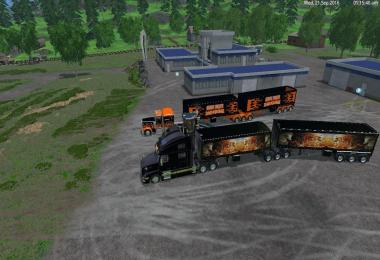 Grave Digger Truck Trailer Volvo Truck Trailer by Eagle355th
