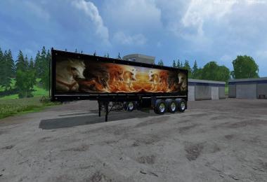 Grave Digger Truck Trailer Volvo Truck Trailer by Eagle355th