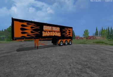 Grave Digger Truck Trailer Volvo Truck Trailer by Eagle355th