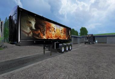 Grave Digger Truck Trailer Volvo Truck Trailer by Eagle355th