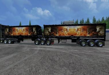 Grave Digger Truck Trailer Volvo Truck Trailer by Eagle355th
