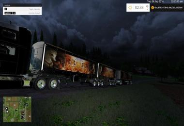 Grave Digger Truck Trailer Volvo Truck Trailer by Eagle355th