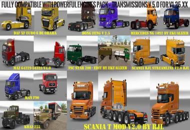 Pack 1 compatible trucks of Powerful Engines Pack v5.0
