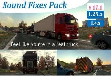 Sound Fixes Pack v17.1 (stable release) for ATS
