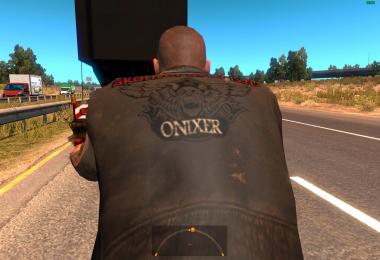 Motorcycle Harley Davidson police in traffic ATS 1.4.x