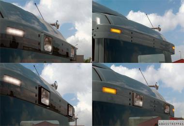 Abasstreppas 4-series/R1 old type sunshield for RJL Scanias