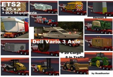 Doll Vario 3Achs with 20 Cargo