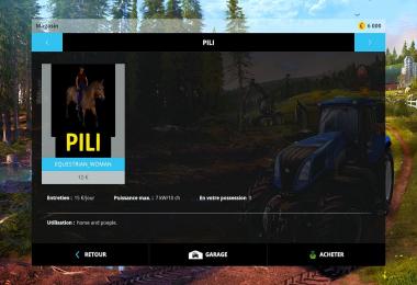 Equestrian woman drivable