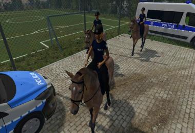 Equestrian woman drivable