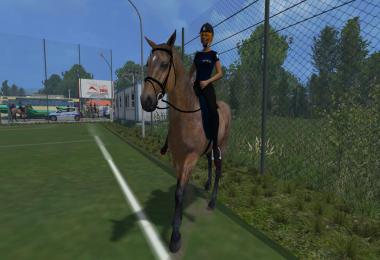 Equestrian woman drivable