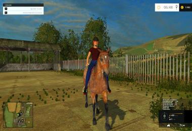 Equestrian woman drivable