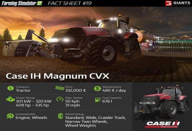 FARMING SIMULATOR 17 FACT SHEET #19