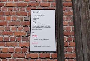 Placeable - Multi Storage Shed v1.0