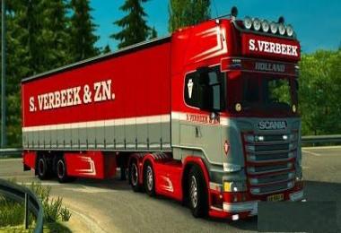 Scania R440 Streamline S.Verbeek & Verbeek Trailer V1.25
