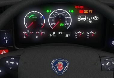 Scania RJL 5-Series New Gauges R12 + Piva Display – v2.0