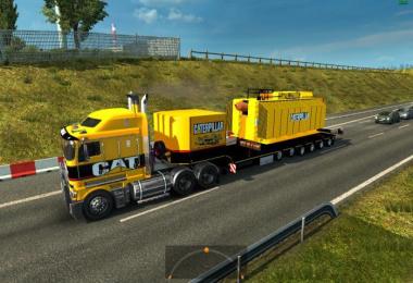 Trailer with Caterpillar heavy transformer 1.25.x