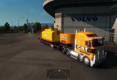 Trailer with Caterpillar heavy transformer 1.25.x