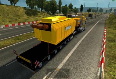 Trailer with Caterpillar heavy transformer 1.25.x