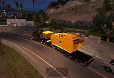 Trailer with Caterpillar heavy transformer for ATS 1.4.x - 1.4.2.2s
