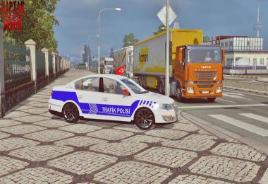 VW Passat Turkey Traffic Police Skin v1.0