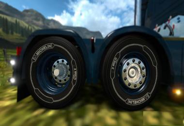 White Michelin Tires for 50k Wheels Pack