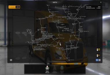 Addon for Mega map for ATS V1.0